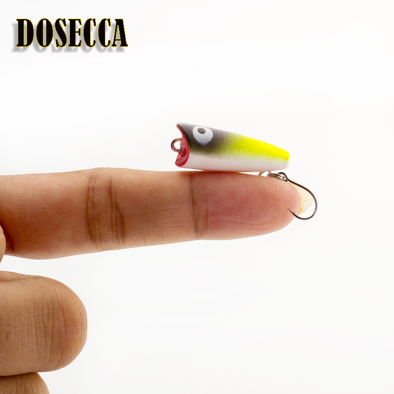 Fishing Lure Popper - 1 sztuk 2.5cm 1.5g Topwater przynęty