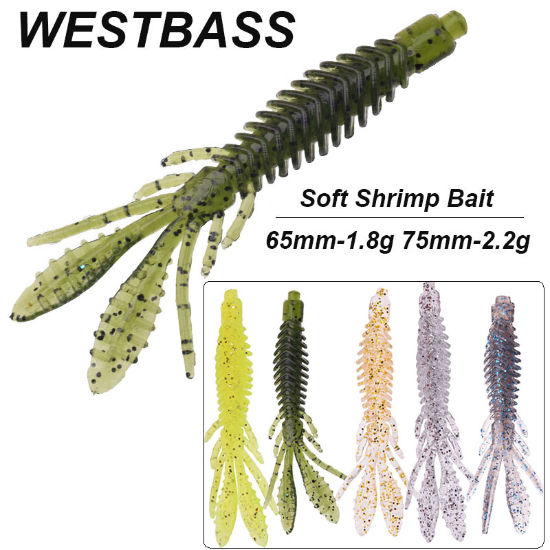 Fishing Lure Soft Plastic - WESTBASS 5 sztuk miękkie przynęty na