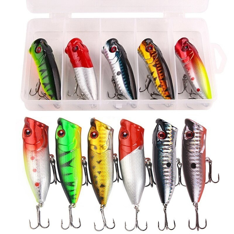 Fishing Lure Soft Plastic - 6 sztuk 6 kolorów (w torebce