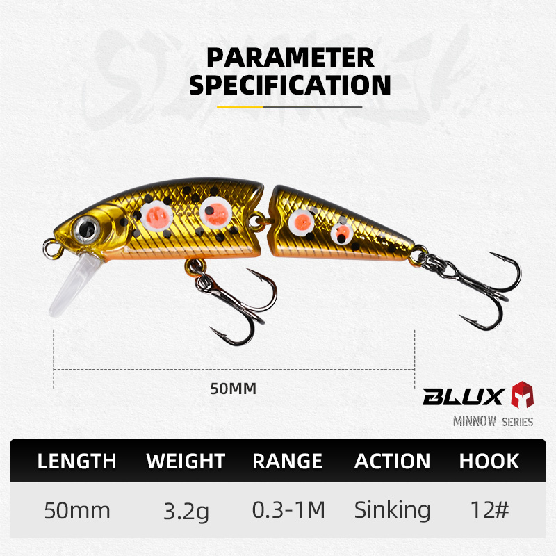 BLUX DR. Minnow Joint 50S Swim – Fishing Lure Spoon recenzja i cena