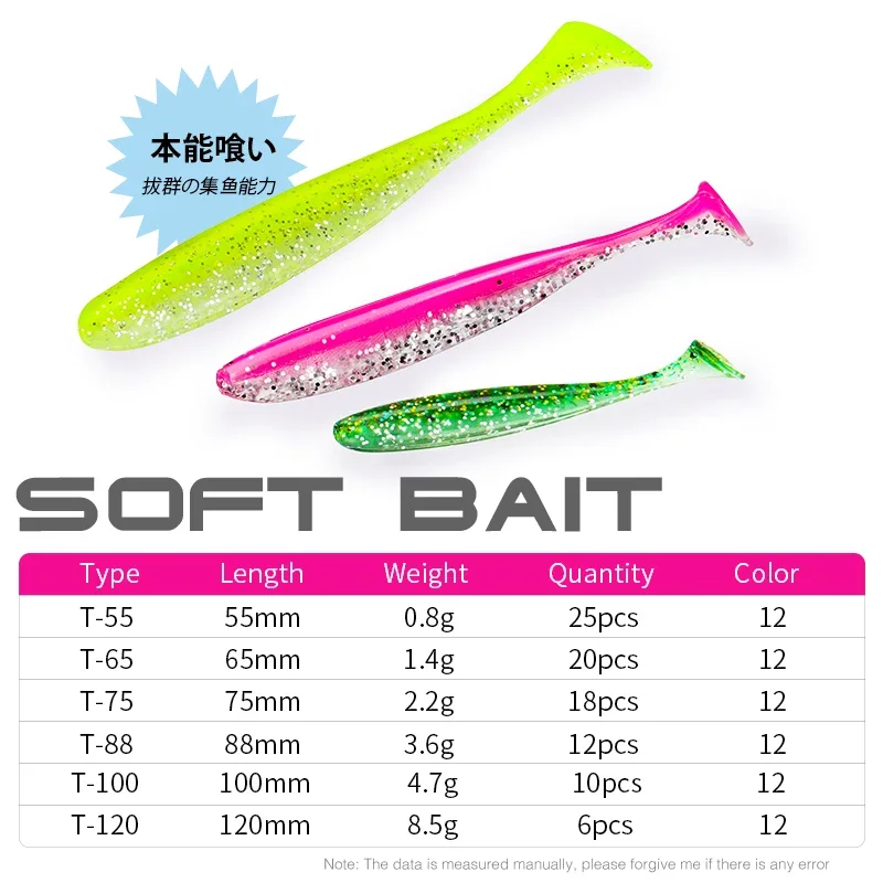 TSURINOYA NEW SIZE 100mm 120mm – Fishing Lure Soft Plastic recenzja i cena