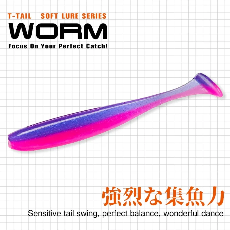 TSURINOYA NEW SIZE 100mm 120mm – Fishing Lure Soft Plastic recenzja i cena